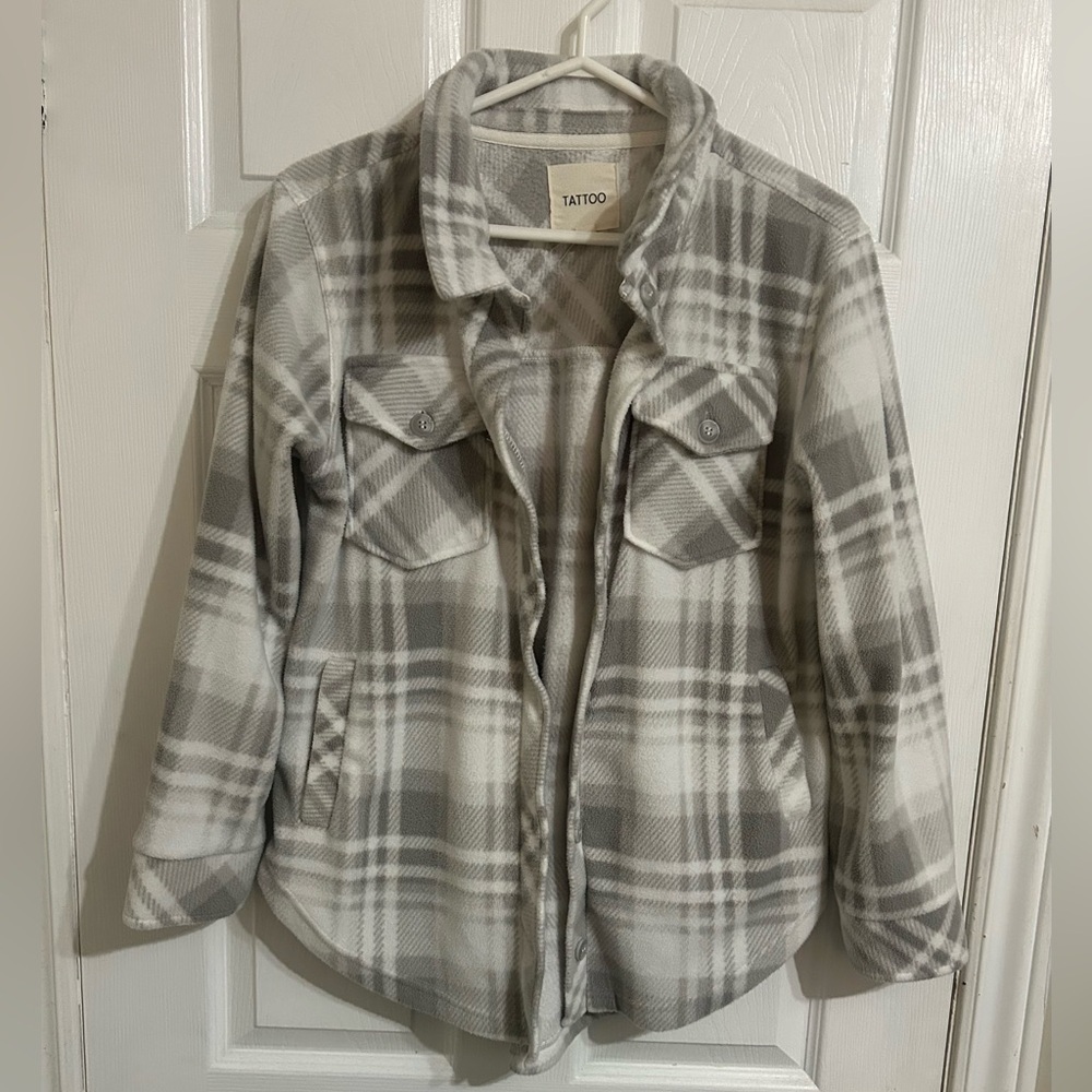 Women’s Tattoo Plaid Fleece Jacket